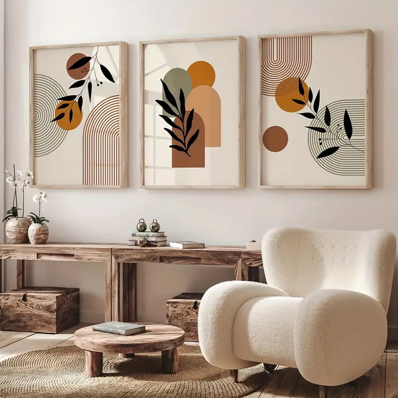 Plant Parenting - 3 adet Bohem tarzı Bitki Geometrik