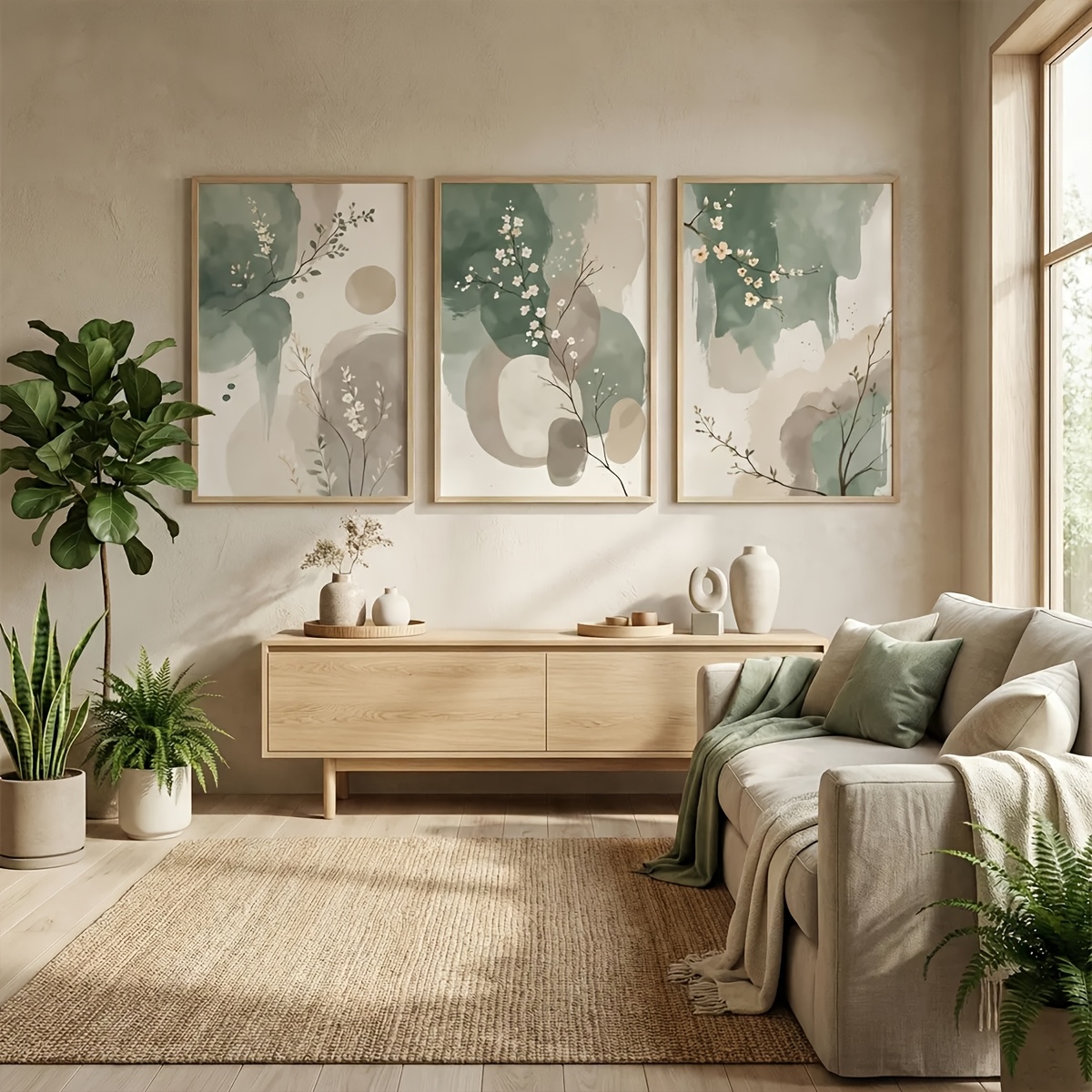 3 adet Japon Tarzı Bitki Tuval - Plant Parenting incelemesi ve fiyatı