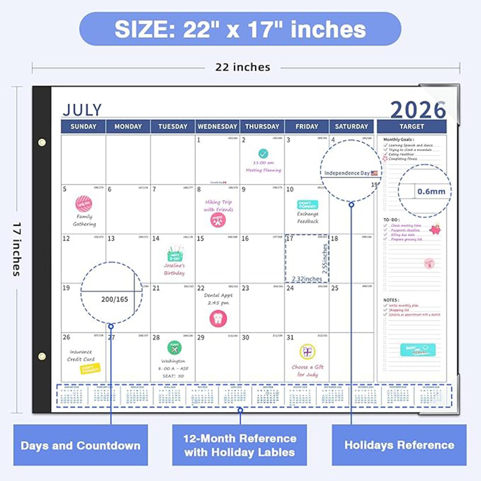 Büyük Takvim 2026-2027 Günlük  - Planned Parenthood incelemesi ve fiyatı